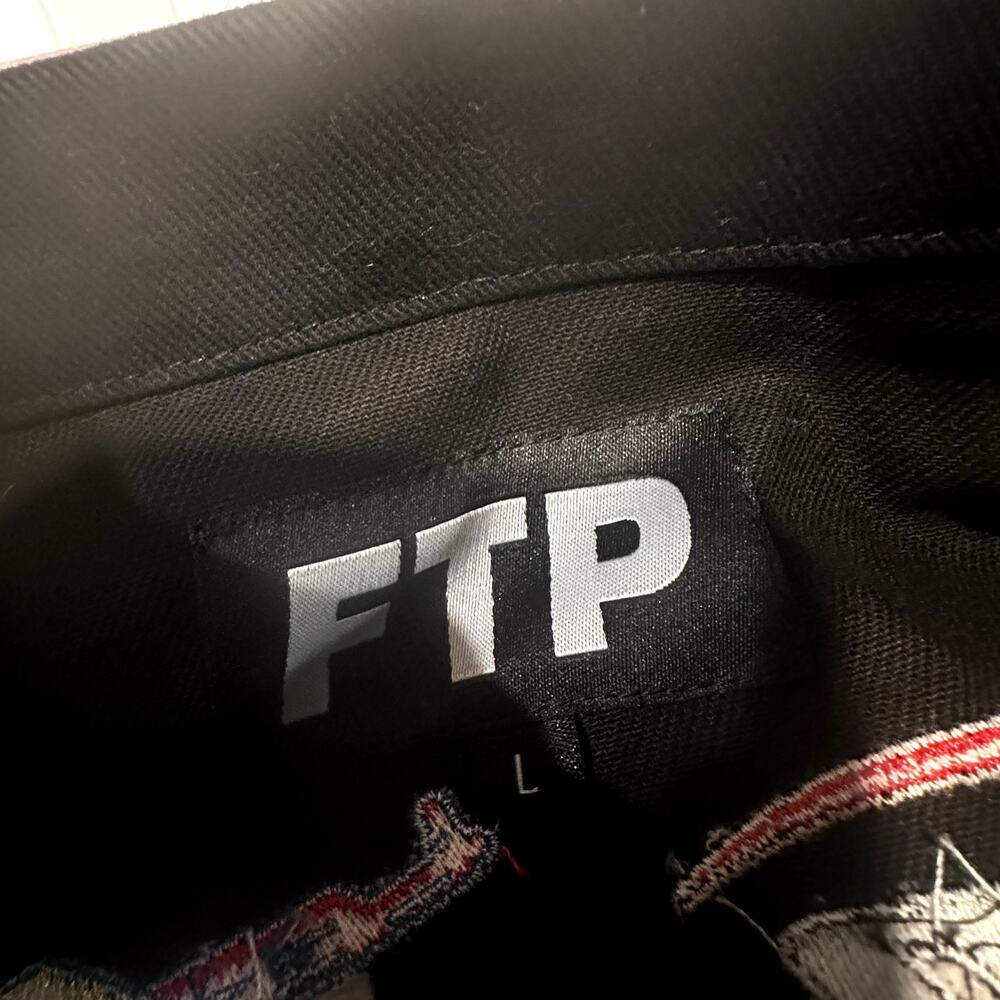 FTP Raceway Button Up Shirt – Black – Large – Brand New - Picture 5 of 11